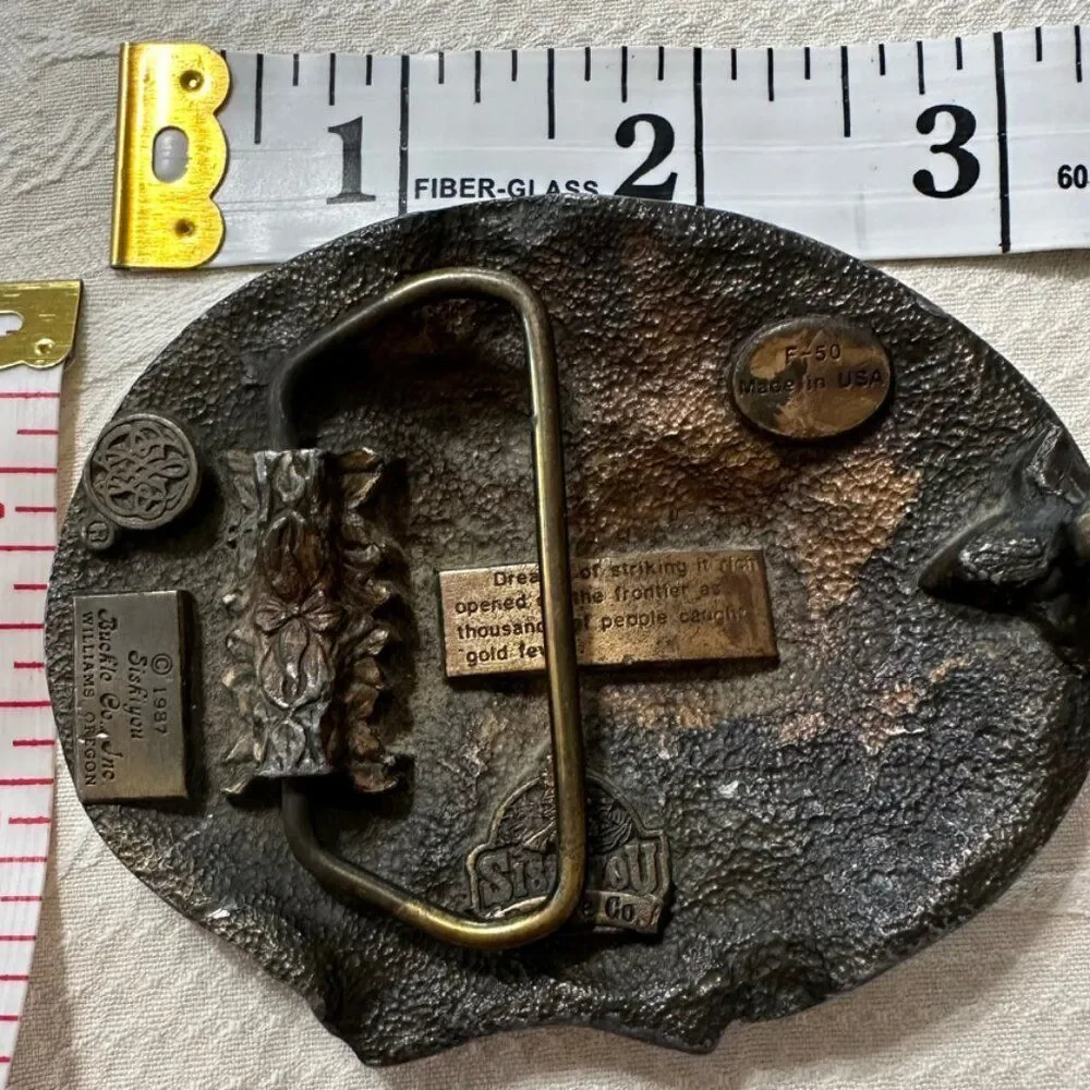 Dreams of Striking it Rich Vintage Buckle